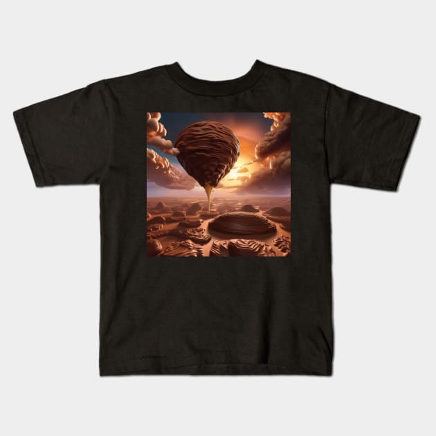 A Galaxy Far Away Made Up Of Chocolate And Ice Cream Kids T-Shirt by Musical Art By Andrew